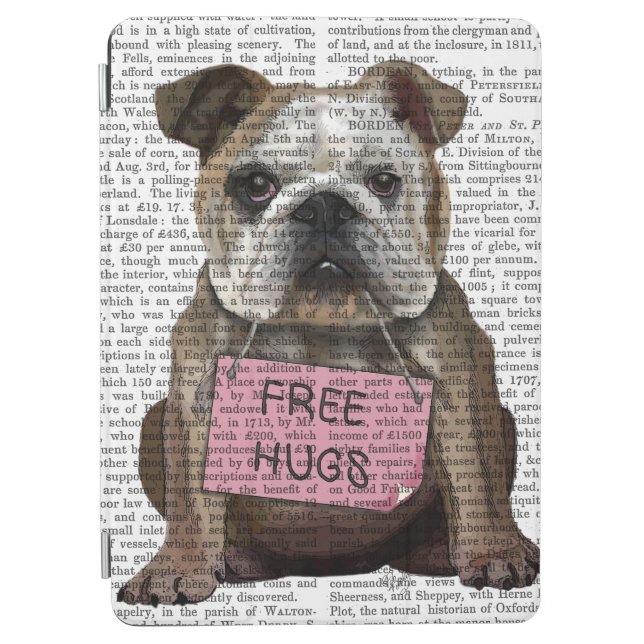 Bulldog Free Hugs iPad Air Cover (Front)