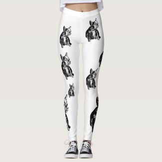 Bulldog French Buldog Puppy  Dog Leggings