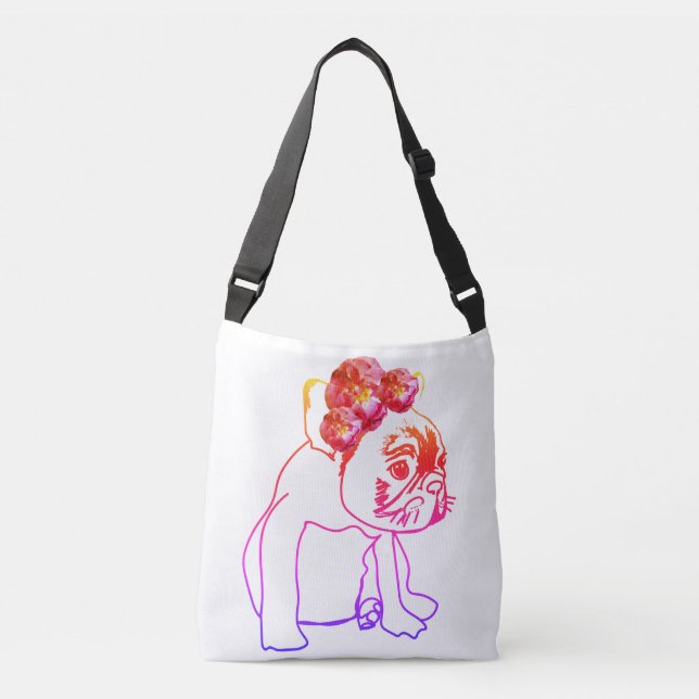 Bulldog French Buldog Puppy Sweet Dog  Body Bag (Front)