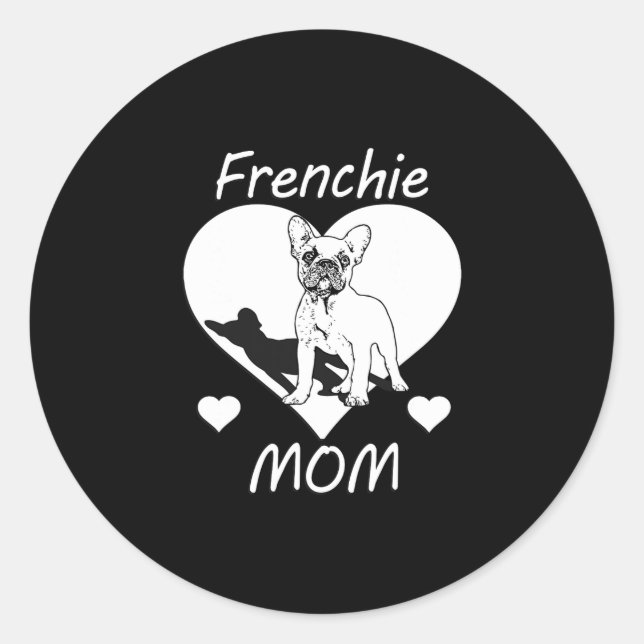 Bulldog Frenchie 1  Classic Round Sticker (Front)