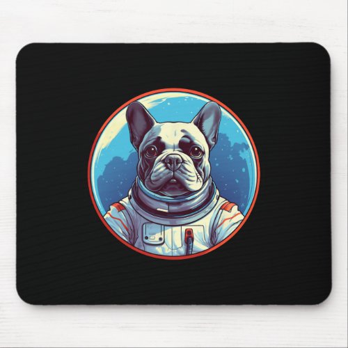 Bulldog Frenchie Astronaut In Space Suit Galaxy Do Mouse Pad