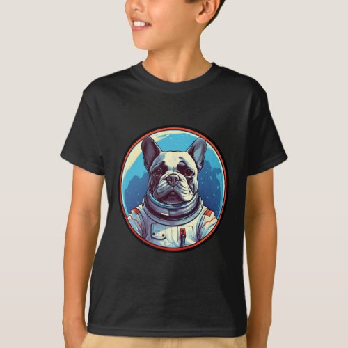 Bulldog Frenchie Astronaut In Space Suit Galaxy Do T_Shirt