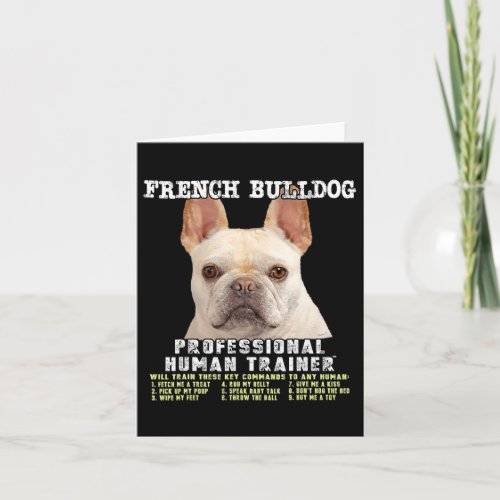 Bulldog Frenchie Fawn Professional Human Trainer G Card