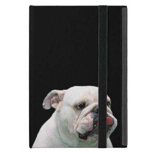 Bulldog funny face with tongue sticking out gift iPad mini case