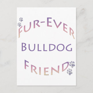Bulldog Furever Postcard