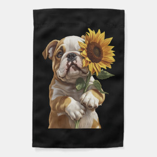 Bulldog garden flag