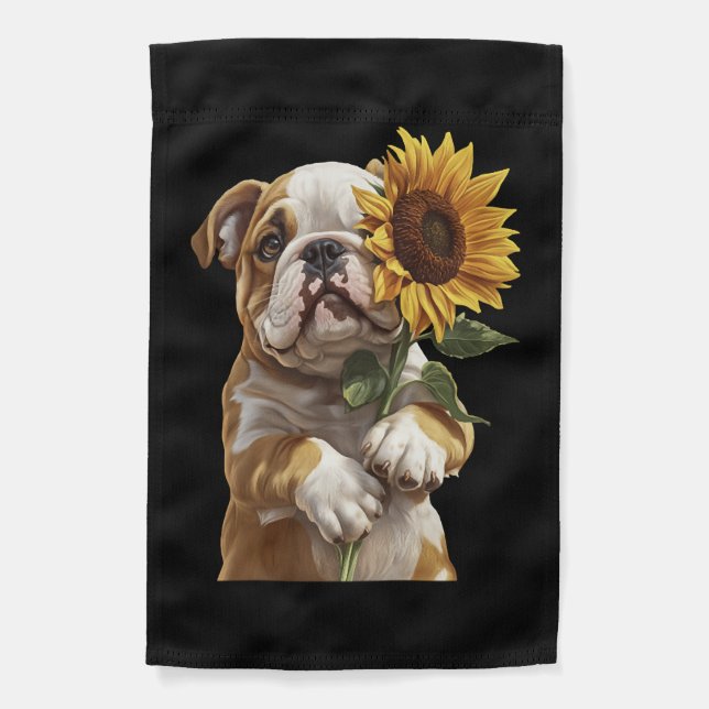 Bulldog  garden flag (Front)