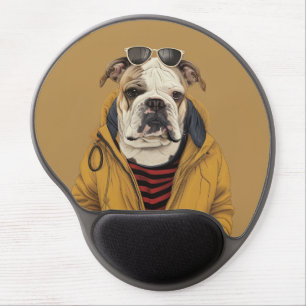 Bulldog gel mouse pad
