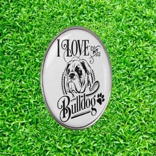 Bulldog Gift Golf Ball Marker