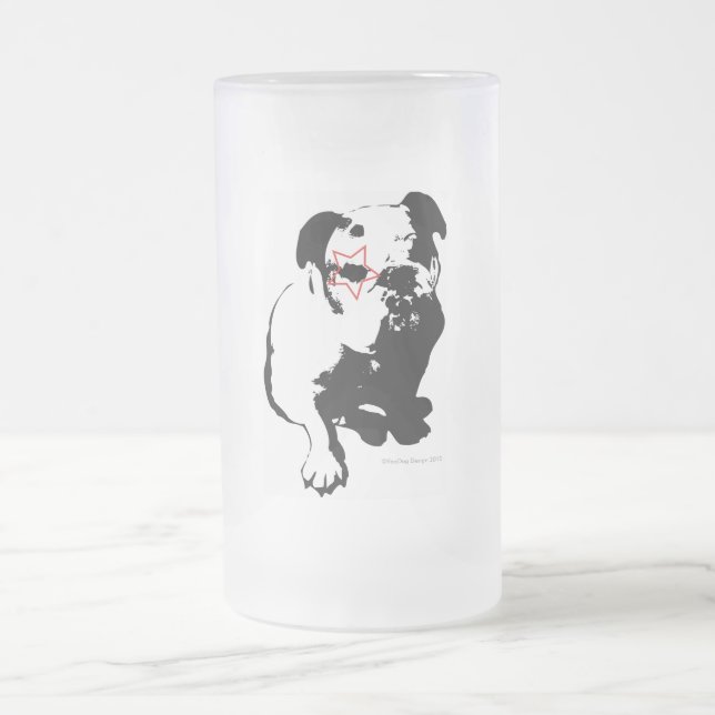 Bulldog Glass Mug (Center)