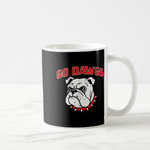 Bulldog Go Dawgs Men Women Kids Girls Youth Teen B Coffee Mug