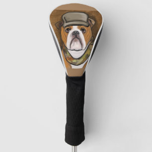 Bulldog golf head cover