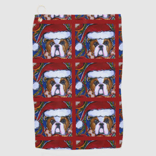 Bulldog golf towel