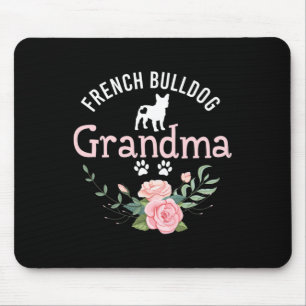 Bulldog Grandma Gifts Cute Dog Lover Christmas  Mouse Pad