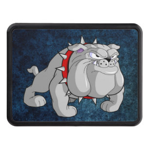 BULLDOG GRAY CARTOON HITCH COVER