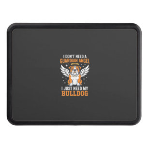 Bulldog Guardian Angel Dog Hitch Cover