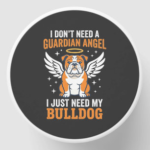 Bulldog Guardian Angel Dog Mini Candle Favors