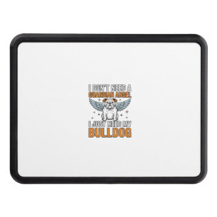 Bulldog Guardian Angel Vintage Dog Lover Shirt Des Hitch Cover