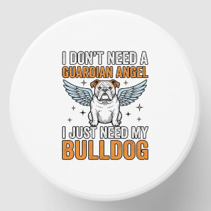 Bulldog Guardian Angel Vintage Dog Lover Shirt Des Mini Candle Favors