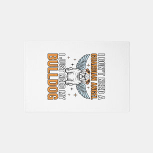 Bulldog Guardian Angel Vintage Dog Lover Shirt Des Rug