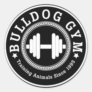 Bulldog Gym Dumbbell Sticker
