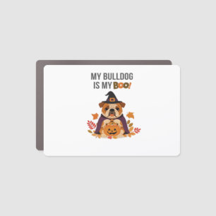 Bulldog Halloween Costume My Bulldog is My Boo Do Car Magnet