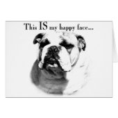 Bulldog Happy Face (Front Horizontal)