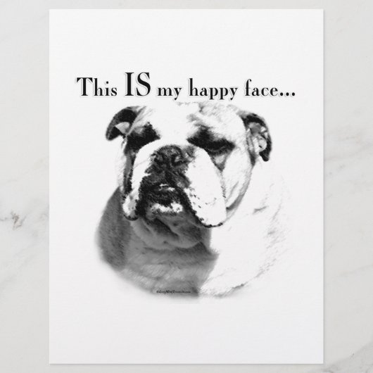 Bulldog Happy Face (Front)