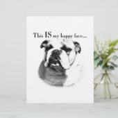 Bulldog Happy Face (Standing Front)