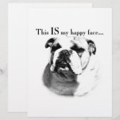 Bulldog Happy Face (Front/Back)