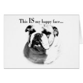Bulldog Happy Face (Front Horizontal)