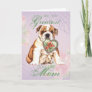 Bulldog Heart Mom Card