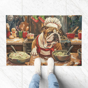Bulldog Holiday Baking: Festive Christmas Doormat