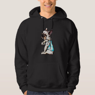 Bulldog I Love Mom Tattoo Best For Bulldog Hoodie