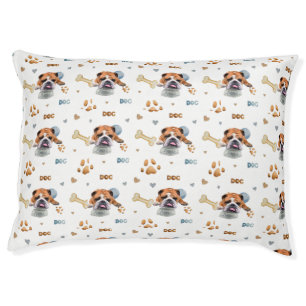 Bulldog,illustration  pet bed