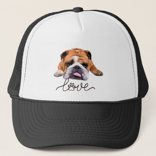 Bulldogillustration T_Shirt Trucker Hat