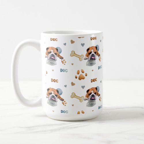 Bulldogillustration T_Shirt Trucker Hat Button Ke Coffee Mug