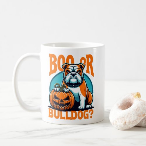 Bulldog in Pop Art Styls Halloween Coffee Mug