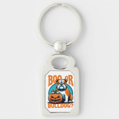 Bulldog in Pop Art Styls Halloween Keychain