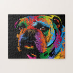 Bulldog Jigsaw Puzzle<br><div class="desc">A bulldog is the common name for a breed of dog also referred to as the English bulldog or British Bulldog. Other bulldog breeds include the American bulldog and the French bulldog. The bulldog is a breed with characteristically thick shoulders and a matching head. There are generally thick folds of...</div>