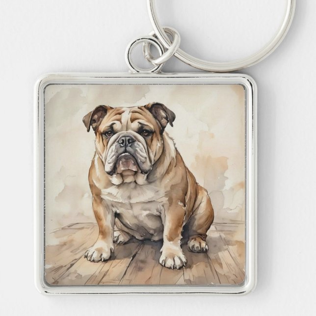 Bulldog Keychain (Front)
