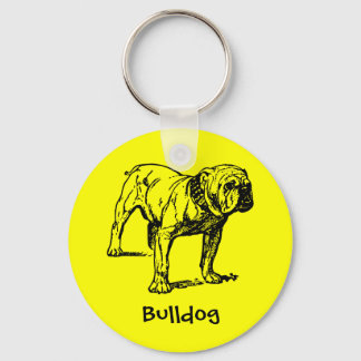 Bulldog Keychain