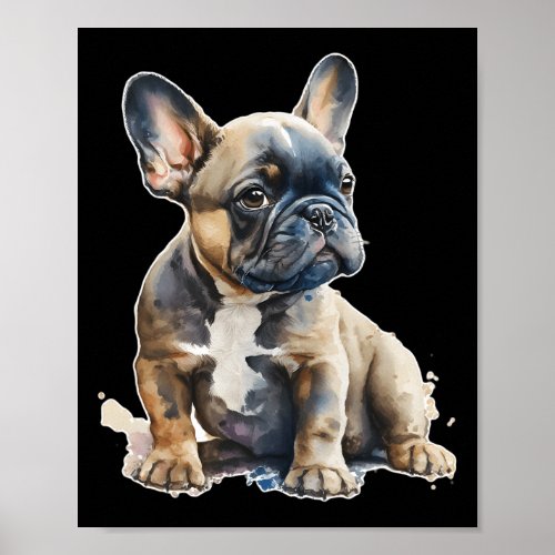 Bulldog Kids Clothes Frenchie Dad Mom  Poster