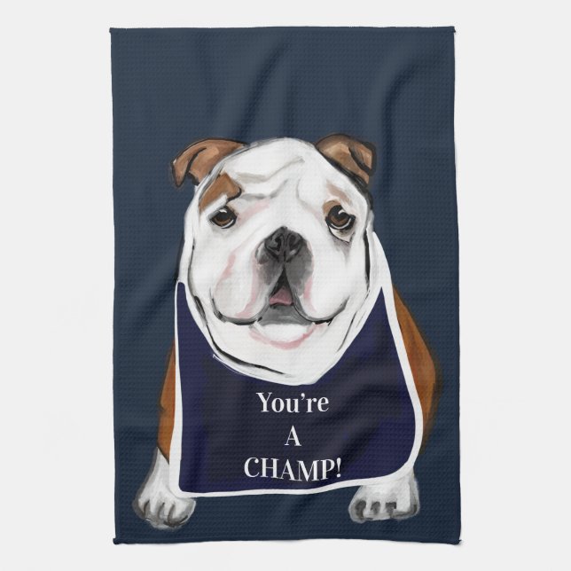 BULLDOG  KITCHEN TOWEL (Vertical)