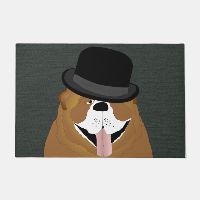 Bulldog Large Doormat (Front)