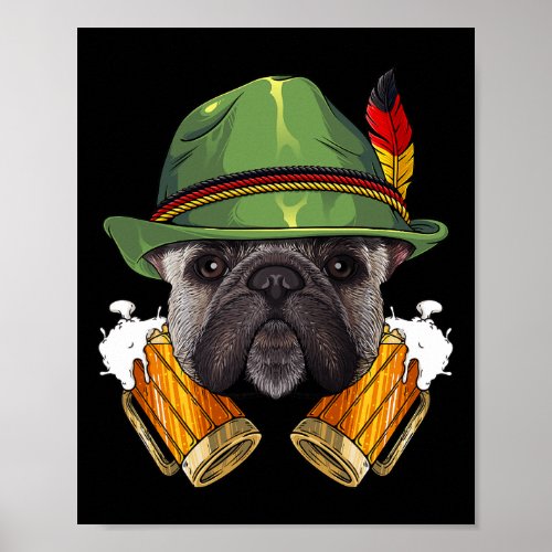 Bulldog Lederhosen German Beer Fest  Poster