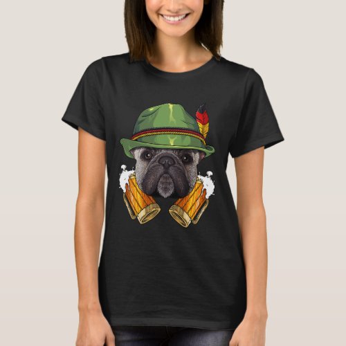 Bulldog Lederhosen German Beer Fest  T_Shirt