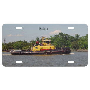 Bulldog licenseplate license plate