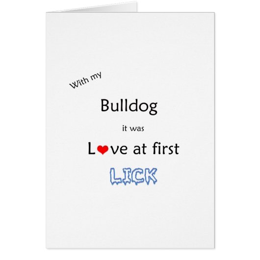 Bulldog Lick Design (Front)
