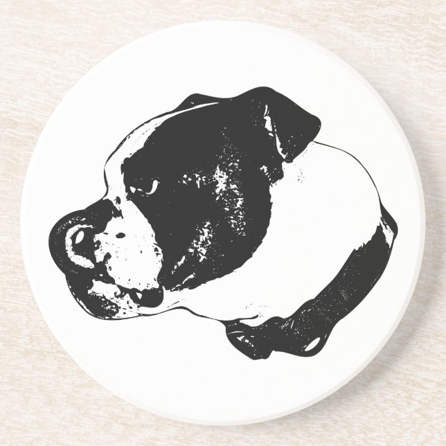 Bulldog Lick Stone Coaster (Front)